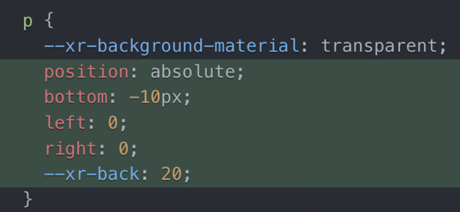 Code example of Depth Layout