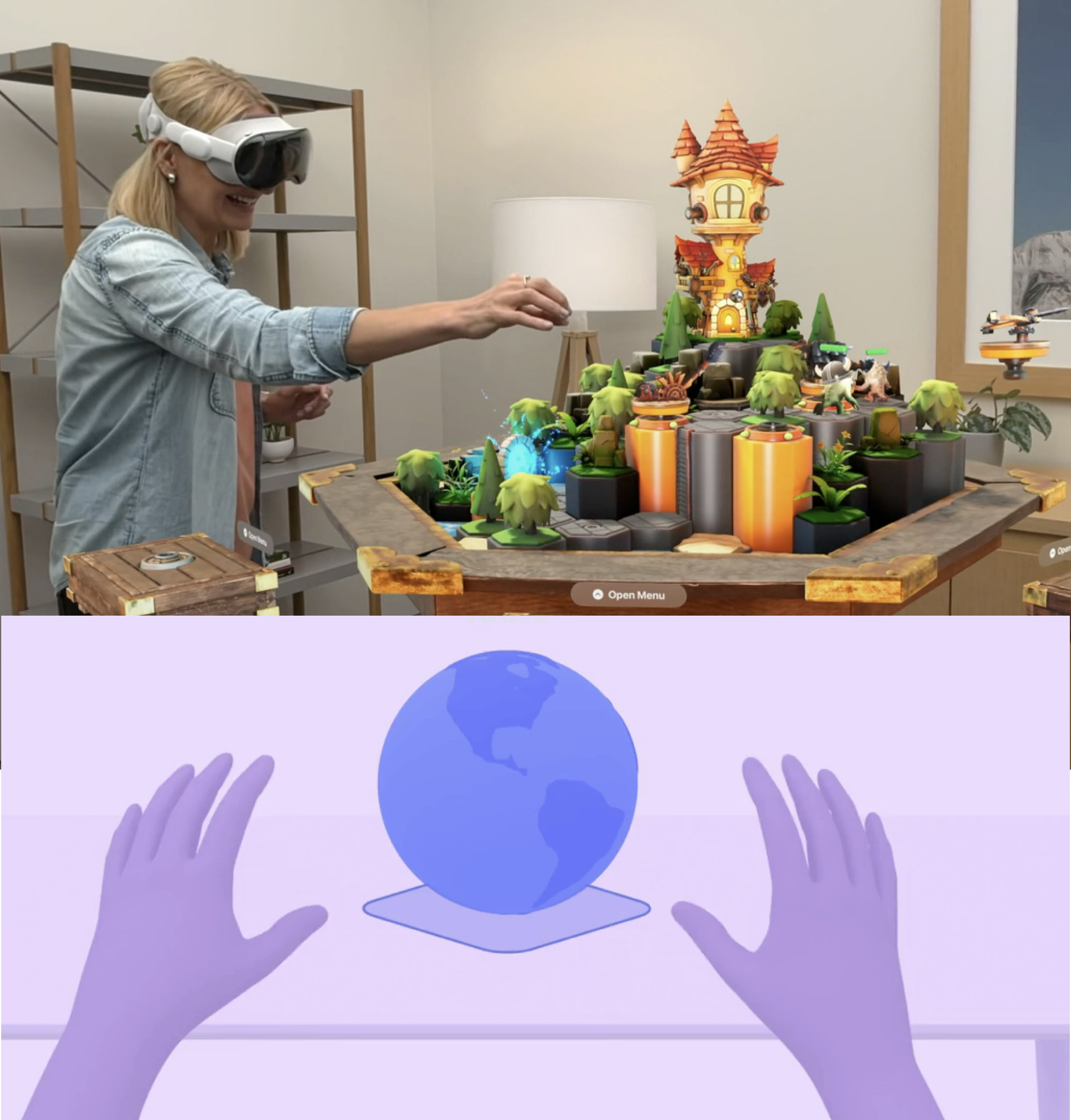 Example of spatial events